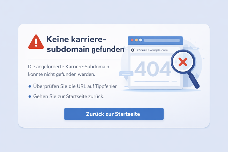 Learn how to fix "keine karriere-subdomain gefunden" errors and optimize your career subdomain for SEO and accessibility.
