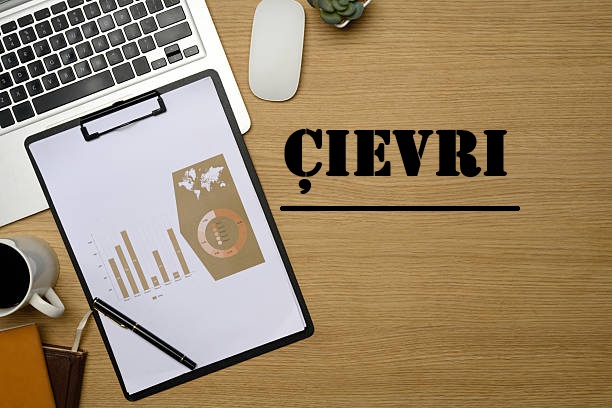 çievri strategy planning workspace with laptop and notes